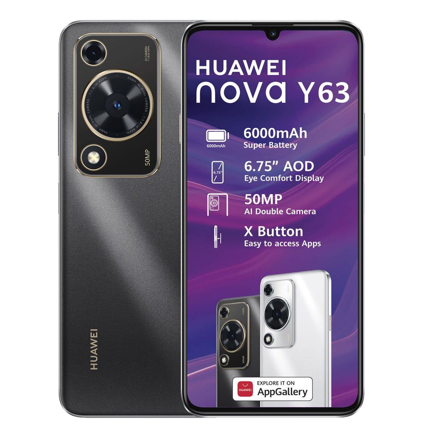 Huawei Nova Y63 128GB Dual SIM Black