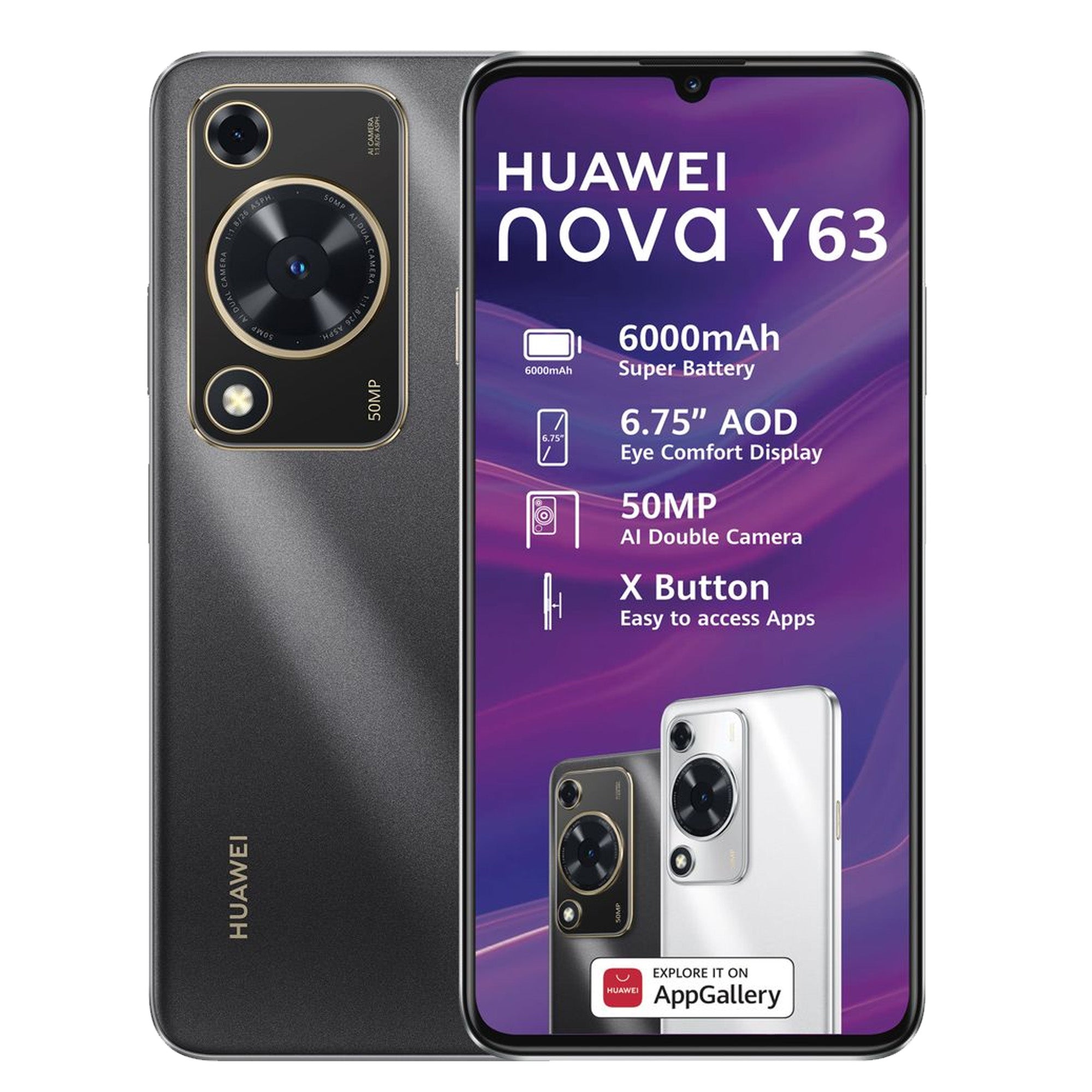 Huawei Nova Y63 128GB Dual SIM Black