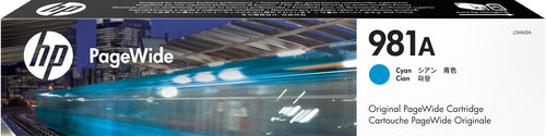 HP 981A CYAN ORIGINAL PAGEWIDE CARTRIDGE