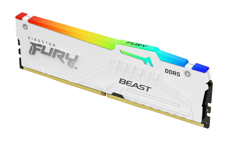 KINGSTON 16GB 5600MT/S DDR5 CL36 DIMM FURY BEAST WHITE RGB EXPO