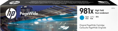 HP 981X CYAN ORIGINAL PAGEWIDE CARTRIDGE