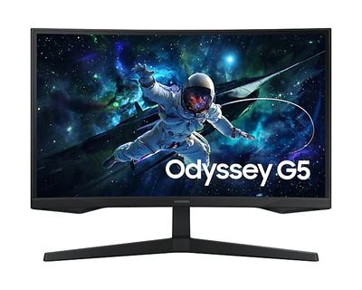 SAMSUNG ODYSSEY G55C GAMING CURVED 1000R BORDERLESS 27" DISPLAY VA ...
