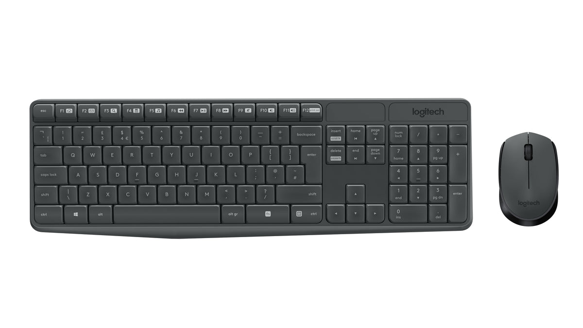 Logitech Wireless Keyboard And Mouse Combo Graphite USB