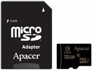 Apacer 32GB Class 10 MicroSD with Adapter, AP32GMCSH10U1-R