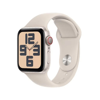 Apple Watch SE GPS 44mm Starlight Aluminium Case with Starlight Sport Band M/L