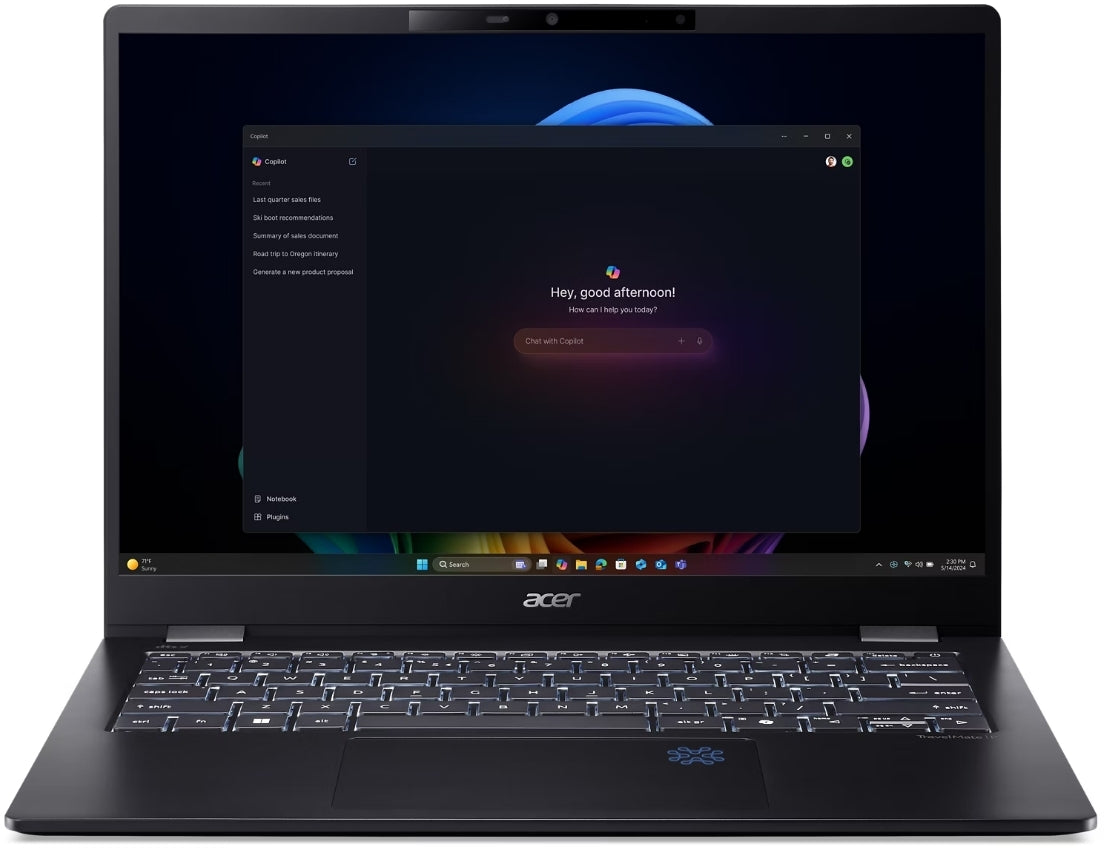 <p>ACER TMP614-54T-TCO-72H5 INTEL CORE ULTRA 7 PROCESSOR 268V 14" W...