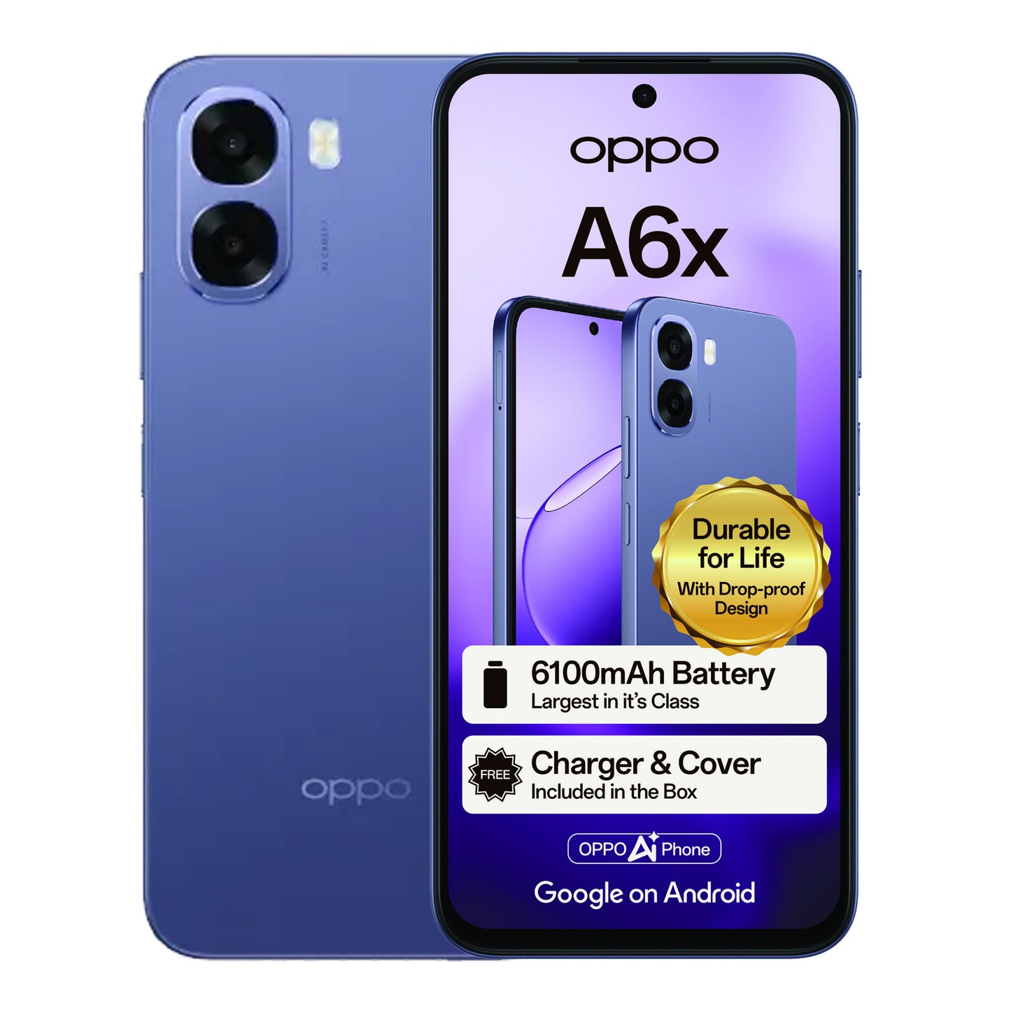 Oppo A6X 64GB Dual SIM Purple