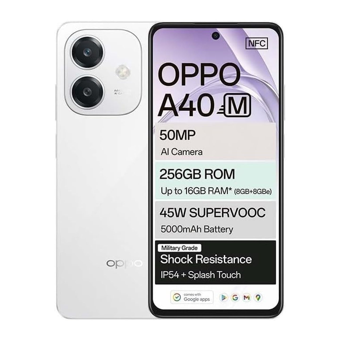OPPO A40M 256GB DS White