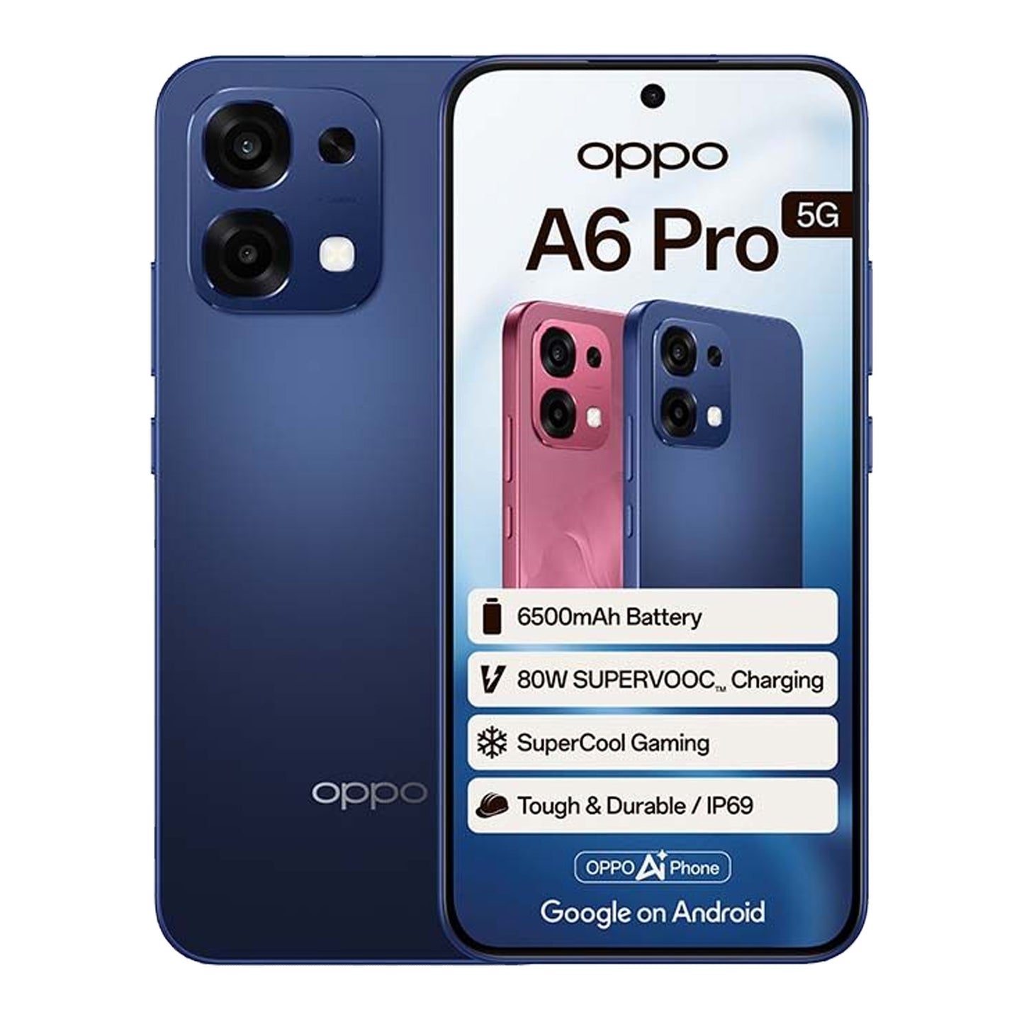 OPPO A6 Pro 5G 5G 256GB Dual SIM Smartphone - Stellar Blue