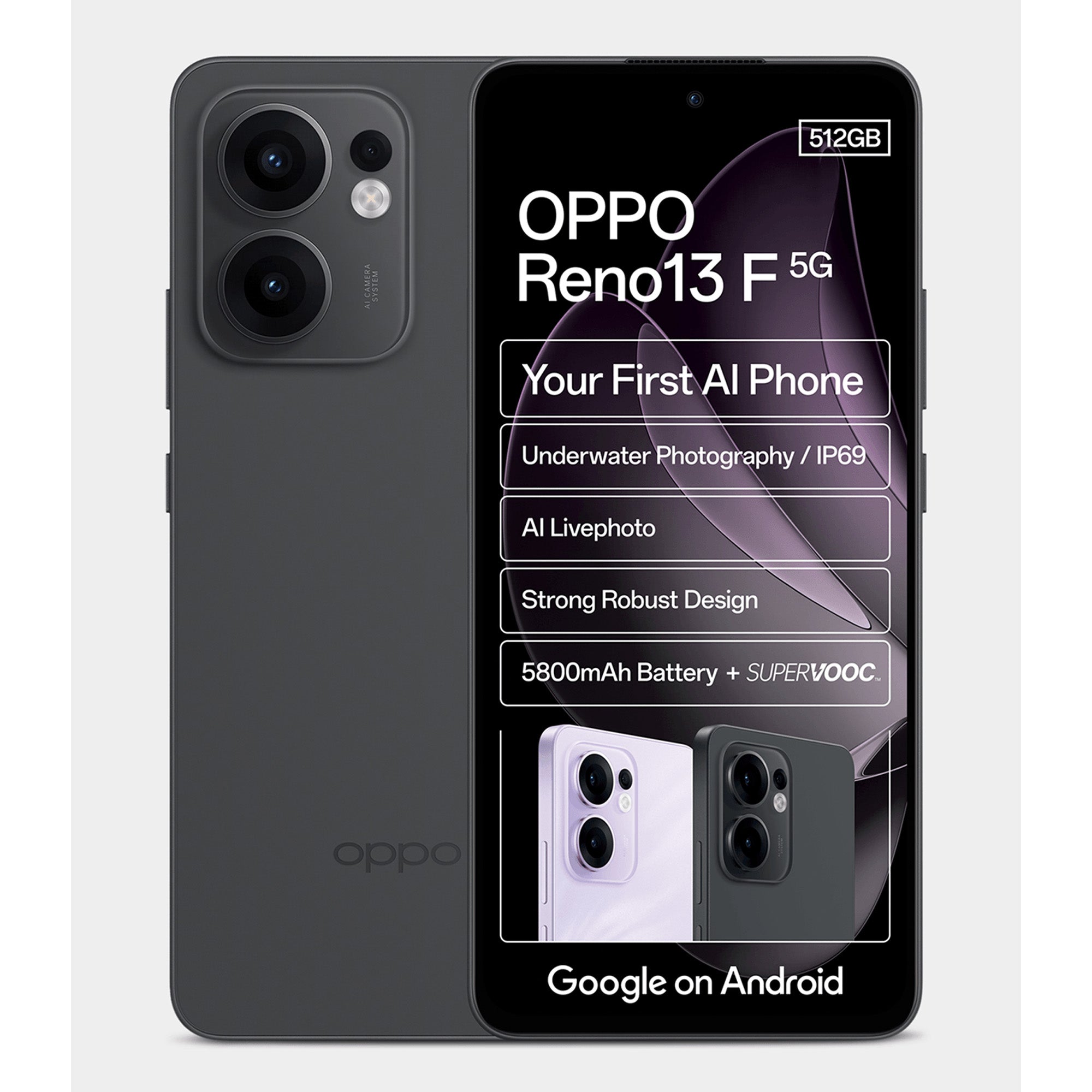 Oppo Reno 13F 5G 512GB Dual SIM Grey