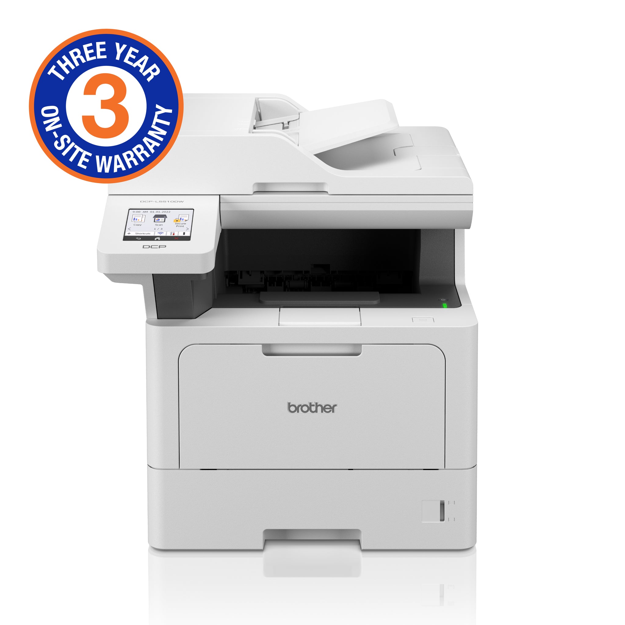 Brother Mid-Range Mono Laser 3-IN-1 And Duplex Printing/ Wired And Wireless Networking Capabilities (3YR Onsite)