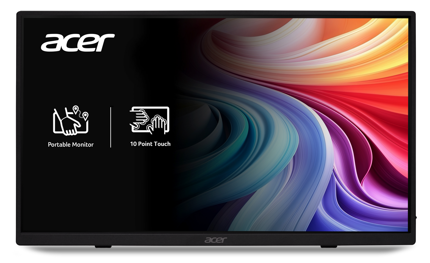 Acer 15.6" Portable Touch FHD IPS Screen 16:9 HDR10 1X Minihdmi + 2XTYPE-C + Speakers + Audio Out Wall Mountable Includes Cover (USB Type C/ Mini HDM