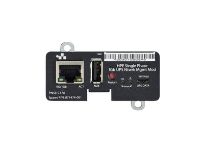 HP SINGLE PHASE 1GB UPS NETWORK MANAGEMENT MOD