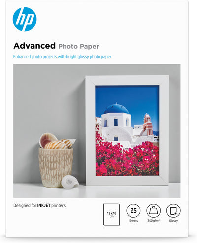 HP ADV PHOTO PAPER A4 GLOSSY 25SHTS