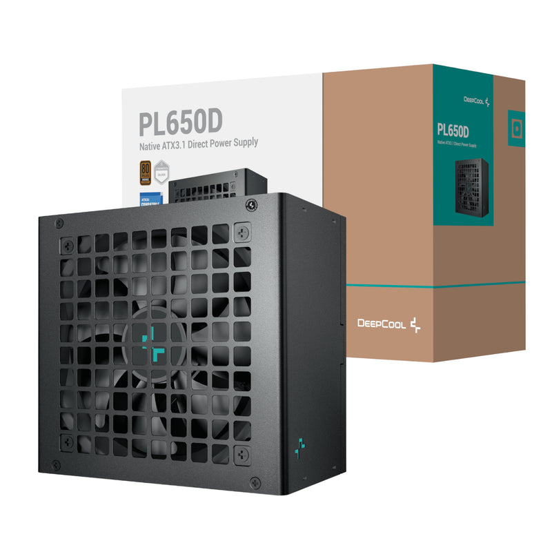 DeepCool PL650D 650W 80PLUS Bronze ATX3.1 Semi-Modular Power Supply