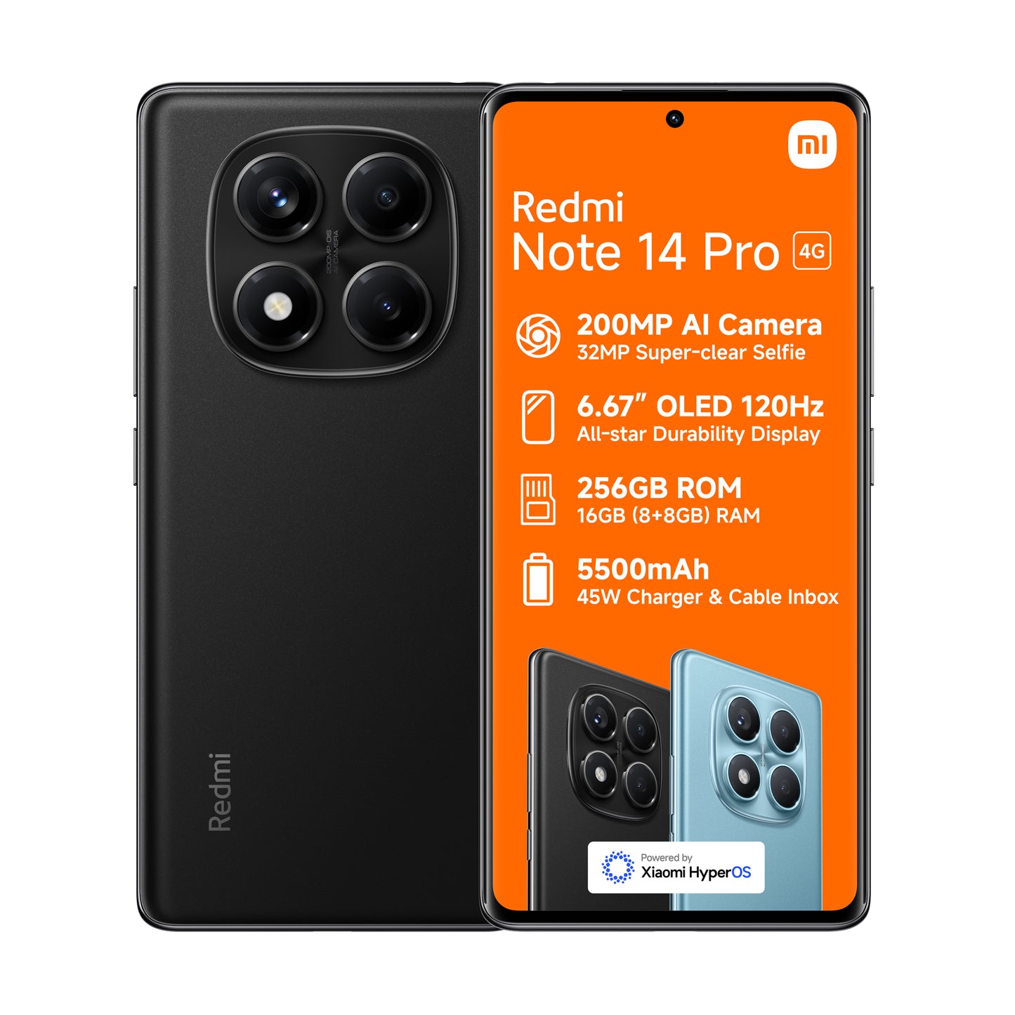 Redmi Note 14 Pro Plus 5G 256GB DS Midnight Black