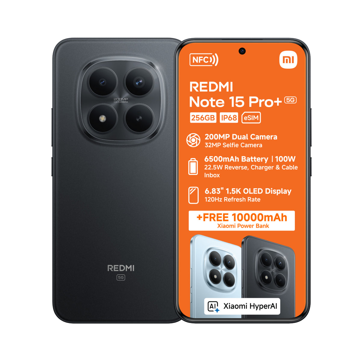 Xiaomi Redmi Note 15 Pro Plus 5G 256GB Ds Black