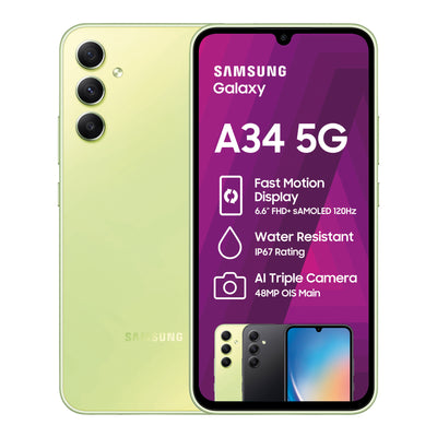 Samsung Galaxy A34 5G DS 128GB - Light Green