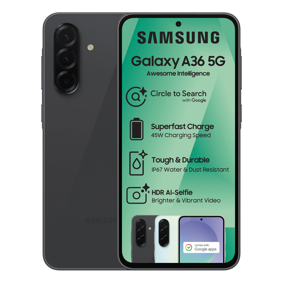 Samsung Galaxy A36 5G 128GB Ds Black