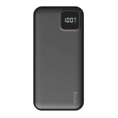 SNUG SQUARE DIGITAL POWERBANK - 10000MAH - BLACK  STAY POWERED ON T...