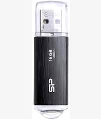 Silicon Power Blaze 16GB Type-A 3.2 Black USB Flash Drive
