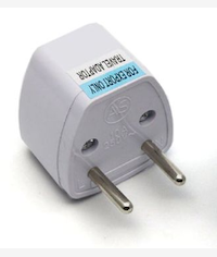 UNIQUE TRAVEL ADAPTER TWO PIN MALE SCHUK