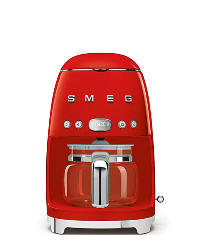 Smeg Drip Coffee Machine - Red and Black