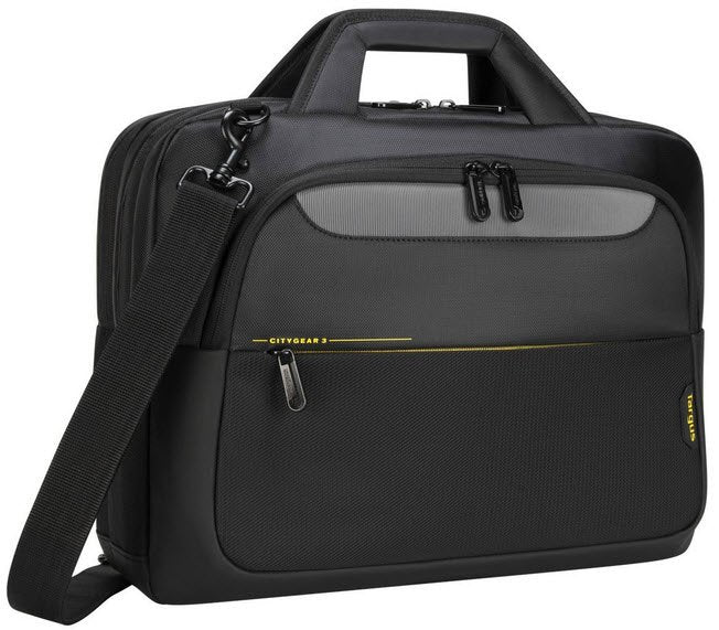 Targus Citygear 15.6 Slim Topload Laptop Bag Versatile Laptop Bag To Carry Your Tech, Dome Protection System, Zipped Mesh Pockets