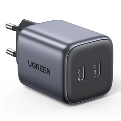 UGREEN 2 PORT GAN PD HOME CHARGER - 45W TYPE-C PORT WITH POWER DELI...