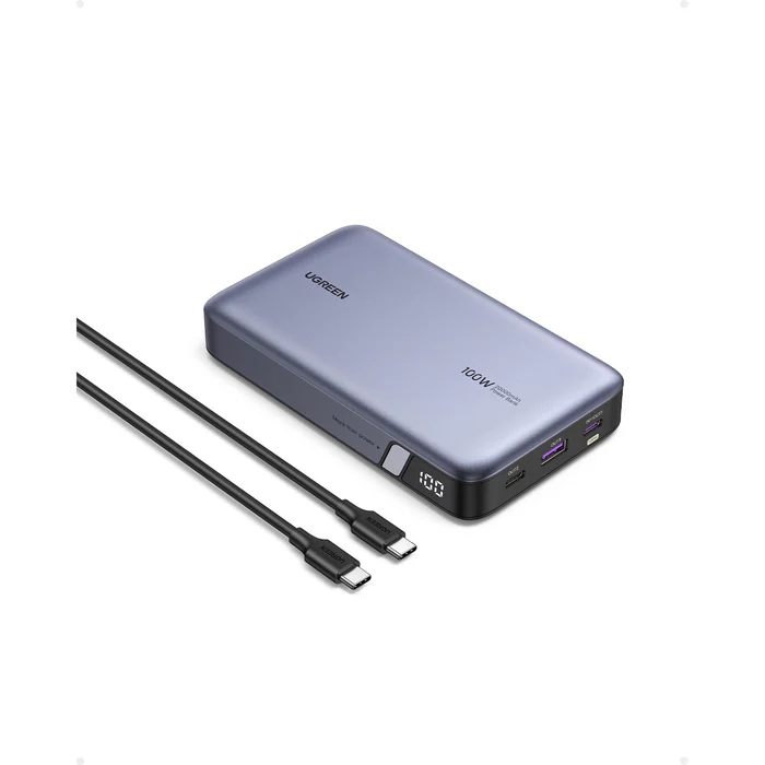 UGREEN 2000MAH PD 100W POWER BANK-GREY. MASSIVE POWER, ULTRA FAST —...