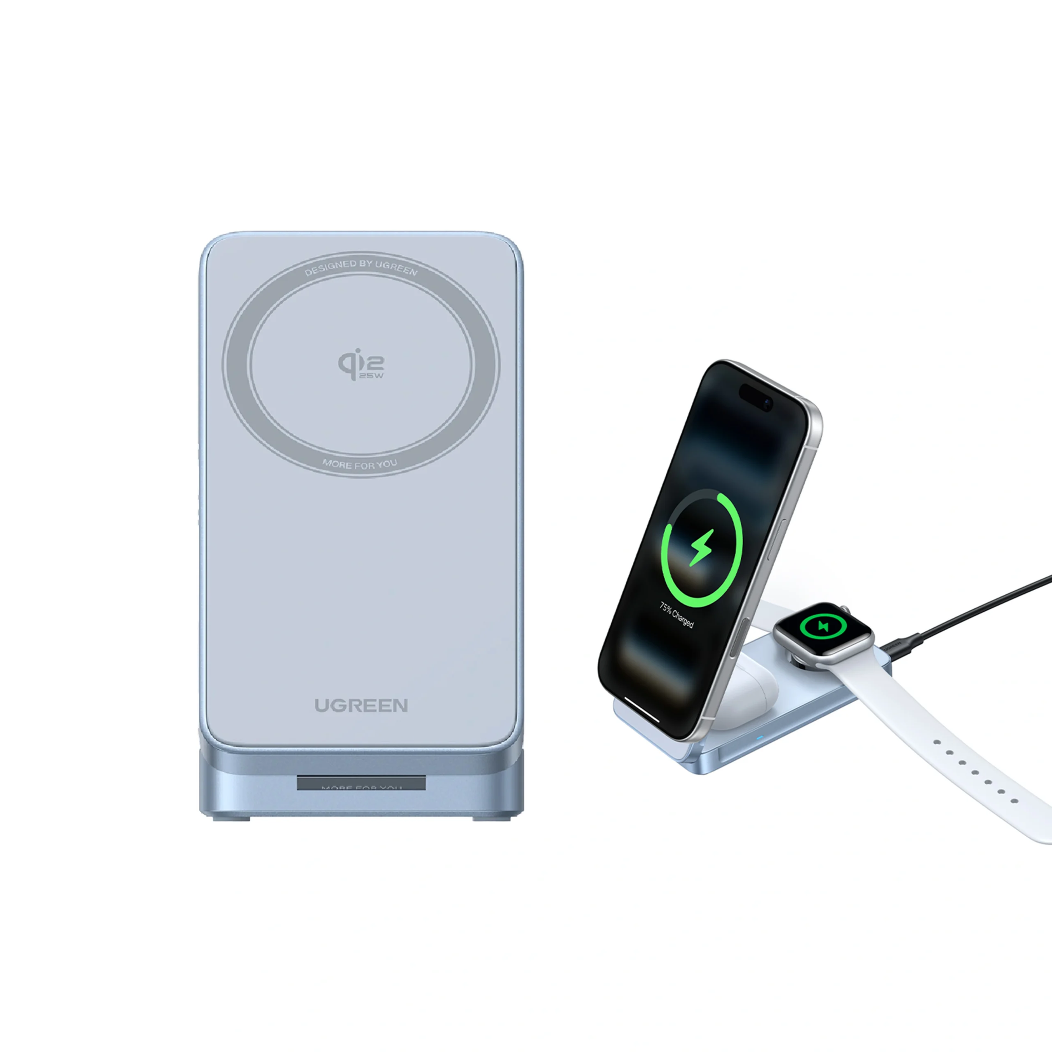 UGREEN 3 IN 1 MAGNETIC WIRELESS CHARGER 25W