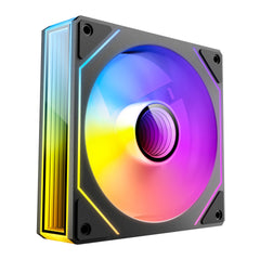 Antec VISION PWM 120mm ARGB Reverse Infinity Mirror Case Fan 3 Pack Black