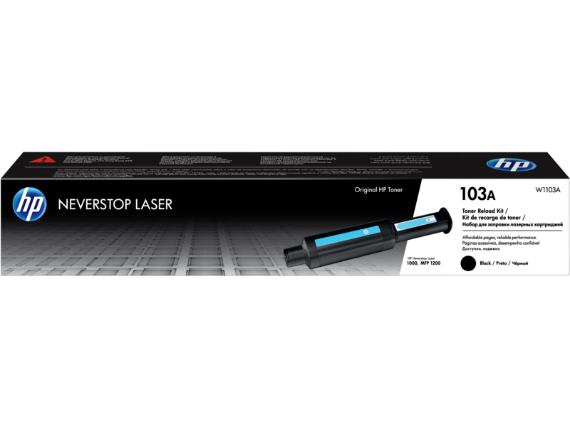 HP 103A BLACK ORIGINAL NEVERSTOP LASER TONER RELOAD KIT