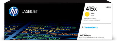 HP # 415X YELLOW LASERJET HIGH YIELD TONER CARTRIDGE
