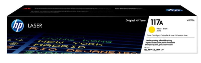 HP #117A YELLOW ORIGINAL LASER TONER CARTRIDGE