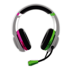 Metallic Multiformat Stereo Gaming Headset - Pink & Green - Neon