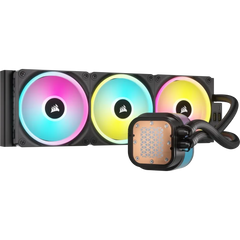 Corsair iCUE LINK H150i LCD Liquid CPU Cooler - QX120 RGB Fans - 360mm Radiator - Fits Intel® LGA 1700; AMD® AM5 - iCUE LINK Sys
