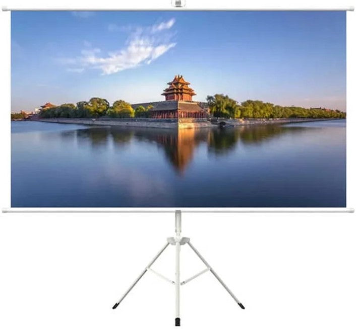 Htpneo 100 Inch Portable Projector Screen With Tripod Stand