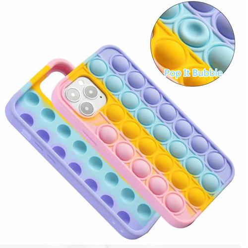 Sceedo Pop It Bubble iPhone 12 Pro Cover Rainbow No