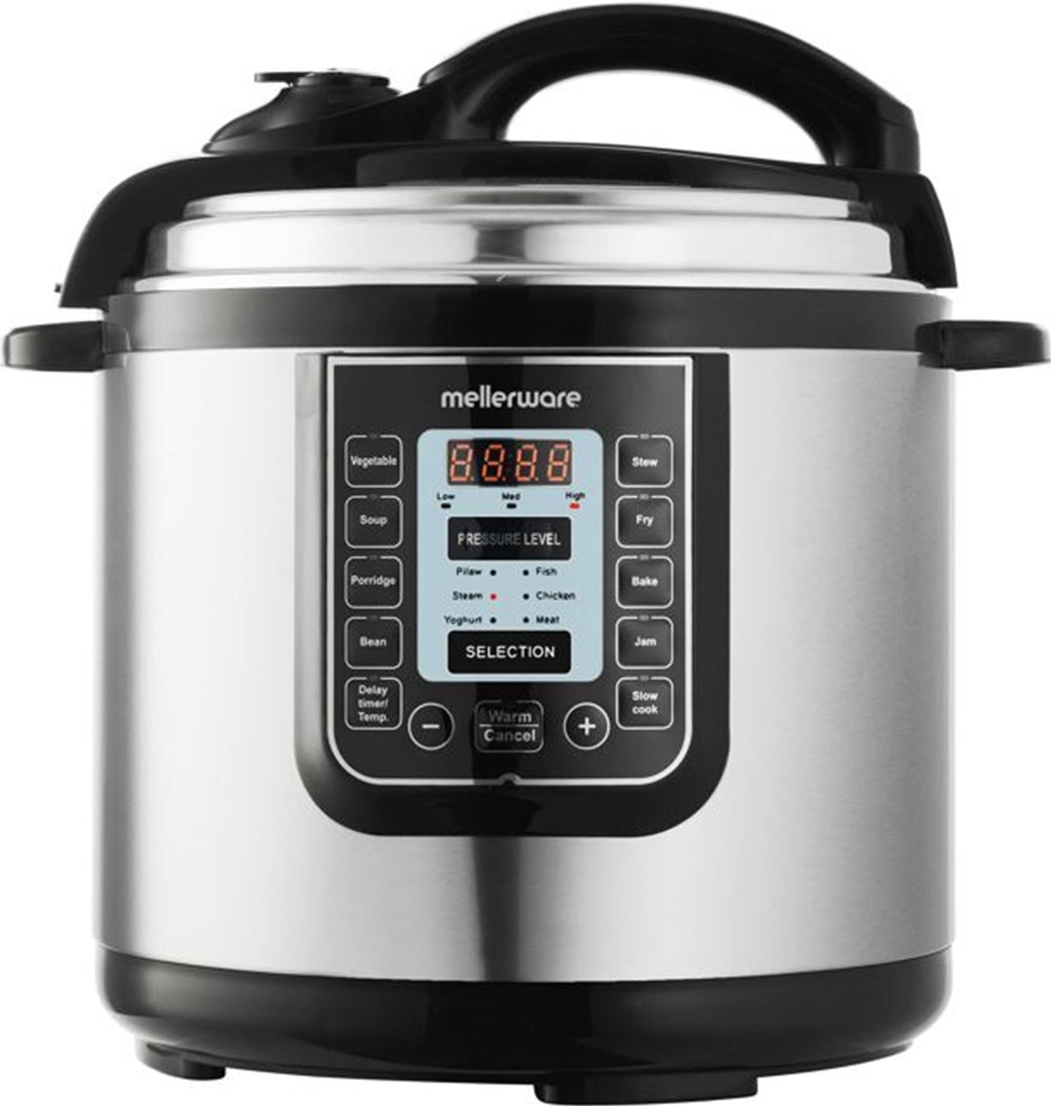 Mellerware 1000W Juno 6 Litres Pressure Cooker With LED Display