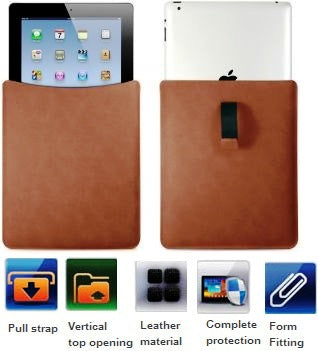 Promate ISLIM.3 iPad Protective Easy Pull Shamwa Leather