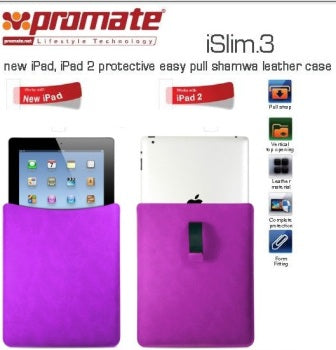 Promate ISLIM.3 Easy Pull Shamwa Leather Case Leather Case
