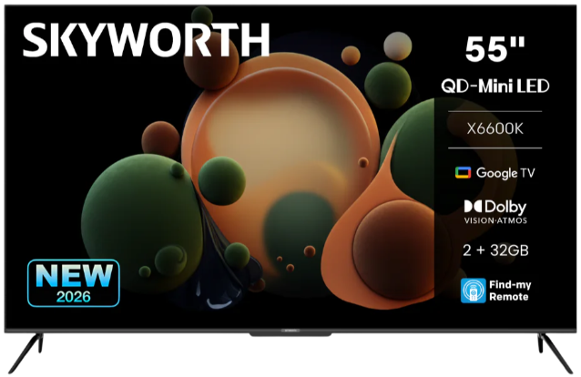 Skyworth 55 Inch UHD 4K Qled Google TV