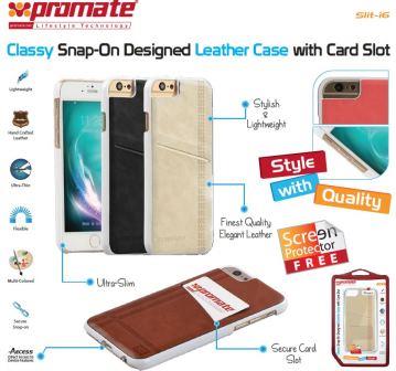 Promate SLIT-I6 Classy Snap-On Leather