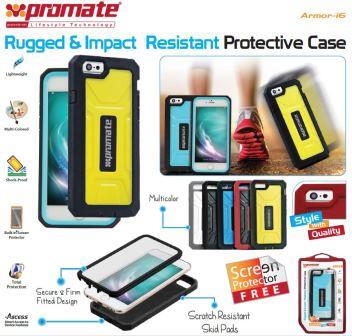 Promate White ARMOR-I6 Protective Case