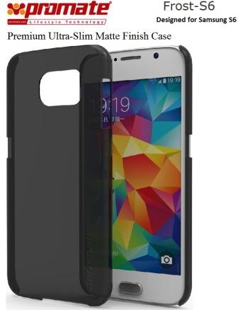 Promate Black FROST-S6 Premium Ultra-Slim Matte