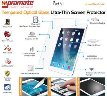 Promate Primeshield.air-Ultra-Thin Tempered Optical Glass