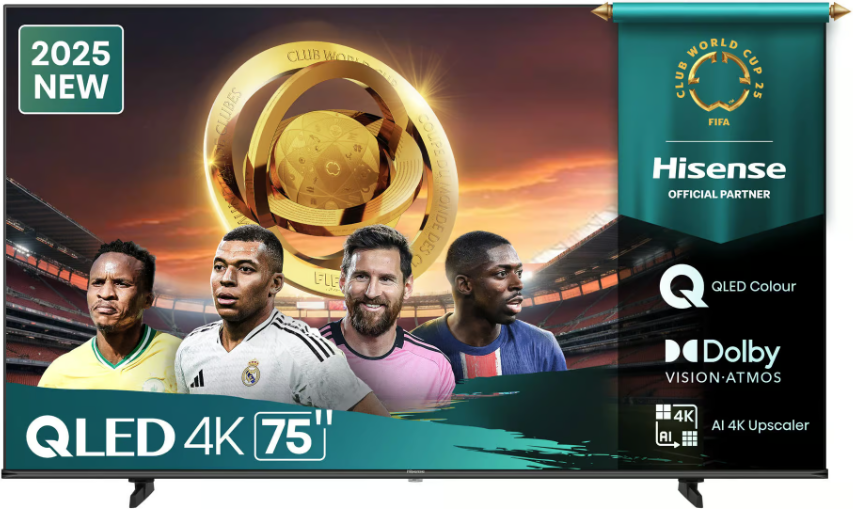 Hisense Q6Q 75 Inch Qled Vidaa Smart LED TV