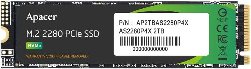 Apacer AS2280P4X M.2 PCIE GEN3 X 4 256GB SSD