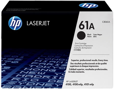 HP 61A Black Laserjet Toner Cartridge